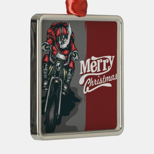 Sinterklaas met prettige kerstmotor — Ornament (Rechts)