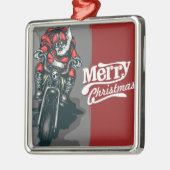 Sinterklaas met prettige kerstmotor — Ornament (Links)