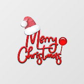 Sinterklaas met prettige kersttekst Pet  Raamsticker (Vel)