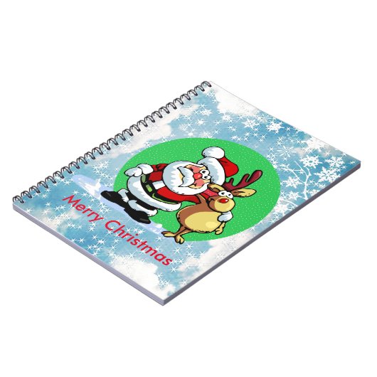 Sinterklaas met rendier notitieboek (Linkerzijde)