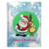 Sinterklaas met rendier notitieboek (Voorkant)