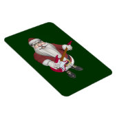 Sinterklaas met rode elektrische gitaar magneet (Rechterzijde)