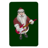 Sinterklaas met rode elektrische gitaar magneet (Verticaal)