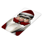Sinterklaas met rode snor magneet (Linkerzijde)