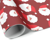 Sinterklaas met rood Pet en witte baard naadloos Cadeaupapier (Rol Hoek)