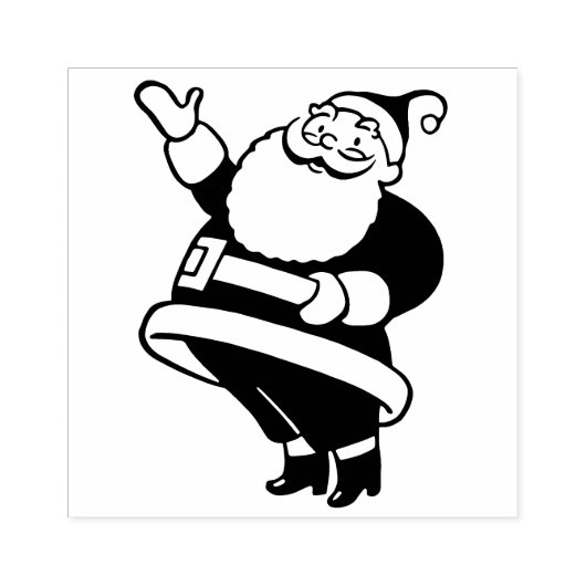 Sinterklaas met rubberen stempel (Afrduk)