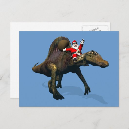 Sinterklaas met ruggengraat feestdagenkaart (Voorkant / Achterkant)