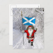 Sinterklaas met Schotland Feestdagenkaart (Voorkant / Achterkant)