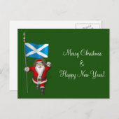 Sinterklaas met Schotland Feestdagenkaart (Voorkant / Achterkant)