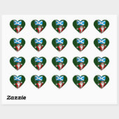 Sinterklaas met Schotland Hart Sticker (Vel)