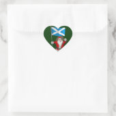 Sinterklaas met Schotland Hart Sticker (Tas)