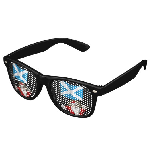 Sinterklaas met Schotland Retro Zonnebril (Gekanteld)