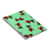 Sinterklaas met sluw groen notitieboek (Rechterzijde)