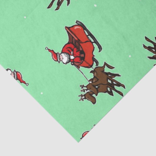 Sinterklaas met sluw groen tissuepapier (Detail)