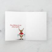 Sinterklaas met sneeuwvlokken kaart (Binnen)