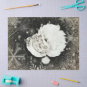 Sinterklaas met sneeuwvlokken Tissuepapier (Craft)