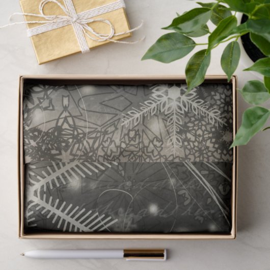  Sinterklaas met sneeuwvlokken Tissuepapier (Geschenk)