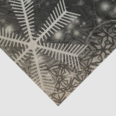 Sinterklaas met sneeuwvlokken Tissuepapier (Detail)