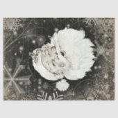  Sinterklaas met sneeuwvlokken Tissuepapier (Voorkant)