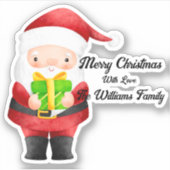 Sinterklaas met snijsticker van Gift Vinyl Sticker (Voorkant)