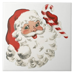 Sinterklaas met snoepriet tegeltje