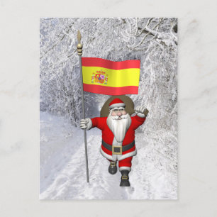 Sinterklaas met Spanje Feestdagenkaart