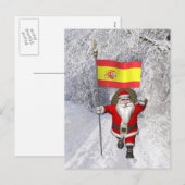Sinterklaas met Spanje Feestdagenkaart (Voorkant / Achterkant)