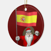 Sinterklaas met Spanje Keramisch Ornament (Links)