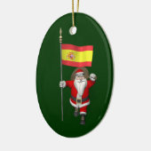 Sinterklaas met Spanje Keramisch Ornament (Links)