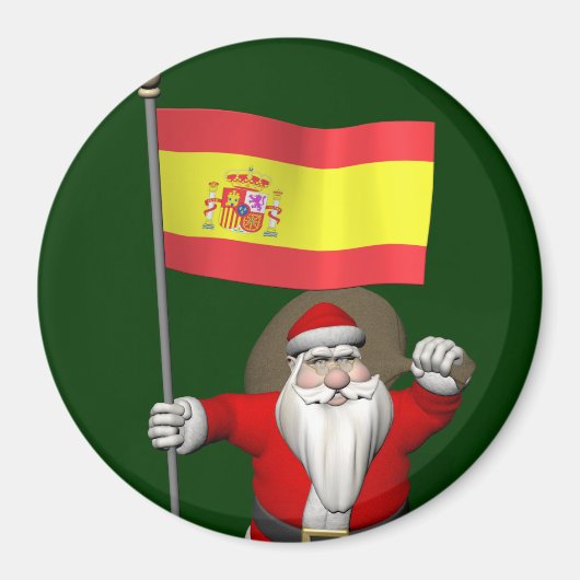 Sinterklaas met Spanje Magneet (Voorkant)