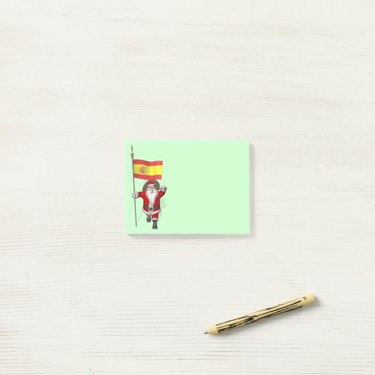 Sinterklaas met Spanje Post-it® Notes (Op bureau)