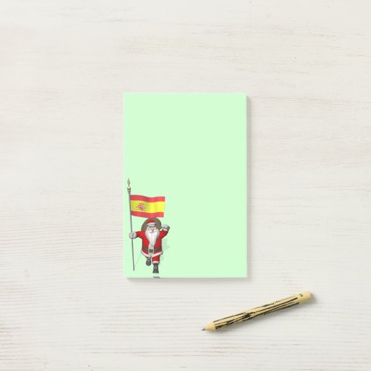 Sinterklaas met Spanje Post-it® Notes (Op bureau)