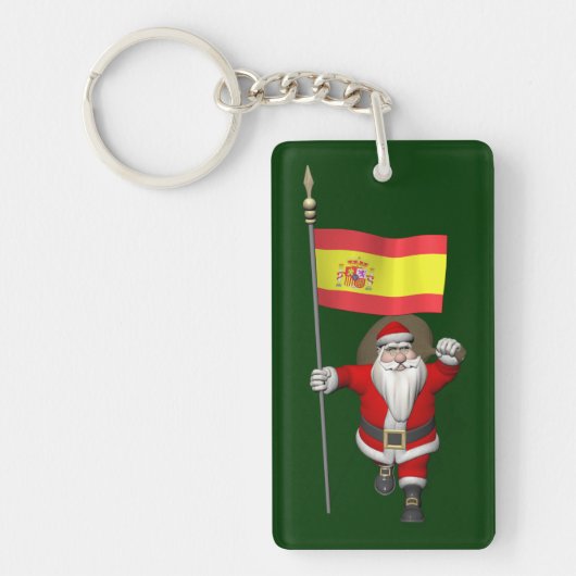 Sinterklaas met Spanje Sleutelhanger (Voorkant)