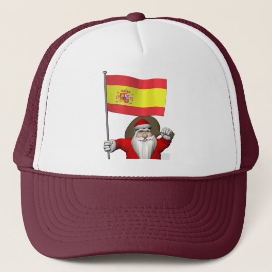 Sinterklaas met Spanje Trucker Pet (Voorkant)
