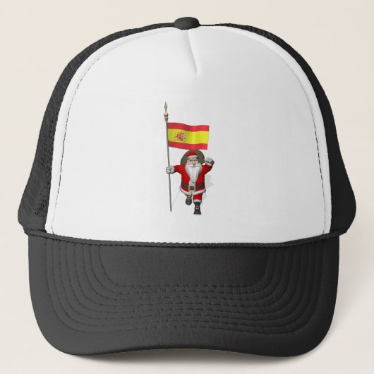 Sinterklaas met Spanje Trucker Pet (Voorkant)