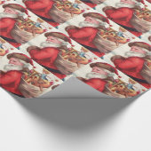 Sinterklaas met speelgoed cadeaupapier (Hoek)