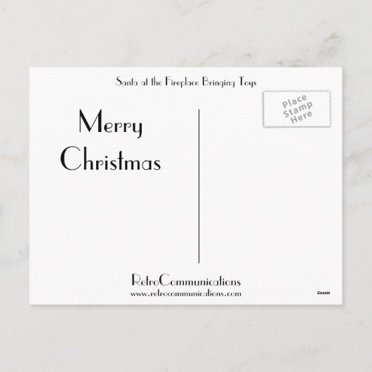 Sinterklaas met speelgoed feestdagenkaart (Achterkant)