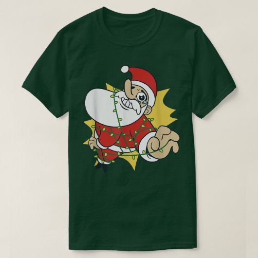 Sinterklaas met sprookjes... grappige kerstman Chr T-shirt (Design voorkant)
