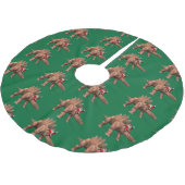 Sinterklaas met stegosaurus kerstboom rok (Gekanteld)