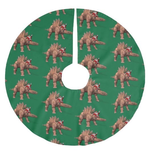 Sinterklaas met stegosaurus kerstboom rok (Voorkant)