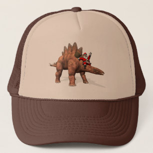 Sinterklaas met stegosaurus trucker pet