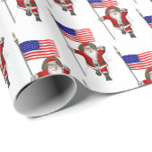 Sinterklaas met stervormige banner cadeaupapier (Rol Hoek)