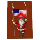 Sinterklaas met stervormige banner medium cadeauzakje (Voorkant)