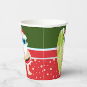 Sinterklaas met surfbordstrandgast papieren bekers (Rechts)