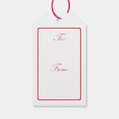 Sinterklaas met tas cadeaulabel (Achterkant)