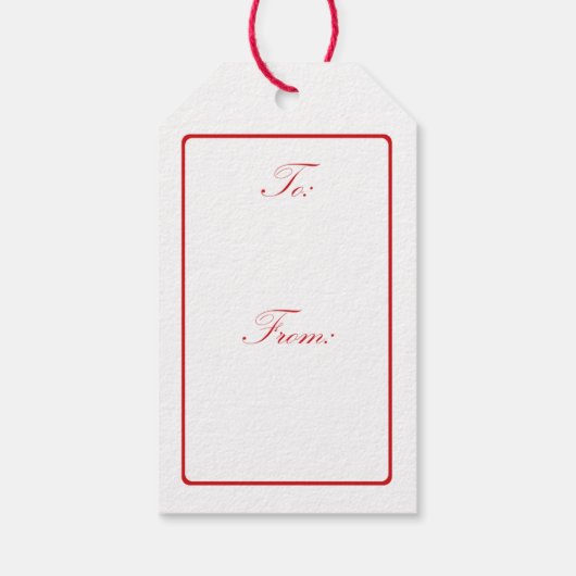 Sinterklaas met tas cadeaulabel (Achterkant)