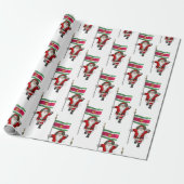 Sinterklaas met teken van Suriname Cadeaupapier (Uitgerold)