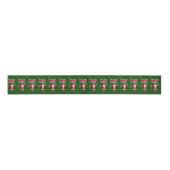 Sinterklaas met teken van Suriname Grosgrain Lint (Voorkant)