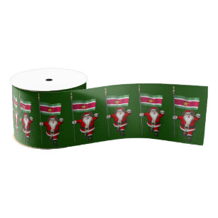 Sinterklaas met teken van Suriname Grosgrain Lint