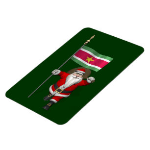 Sinterklaas met teken van Suriname Magneet